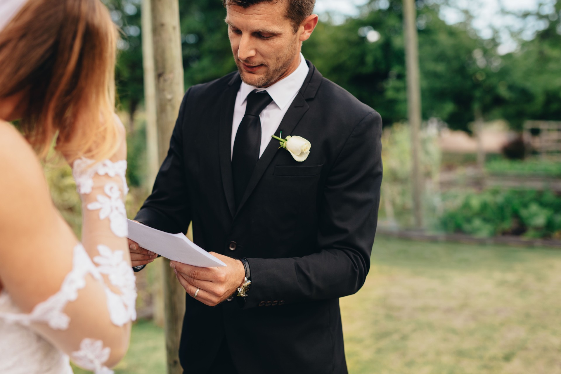 Wedding ceremony rituals of a couple